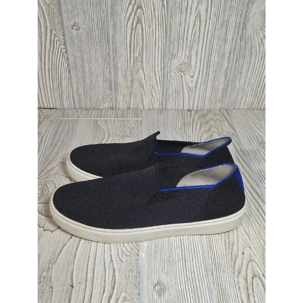 Rothy's Black The Original Slip-On Sneakers Womens Size 7